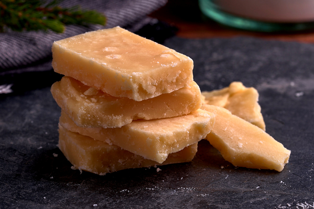 Pieces of home made Scottish tablet