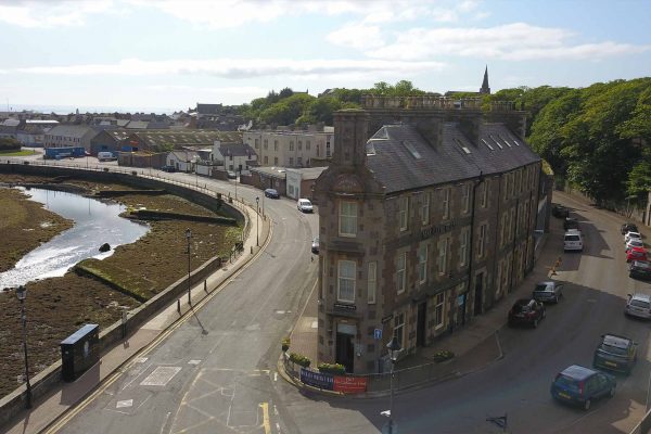 A view of Ebenezer street the shortest street in the world