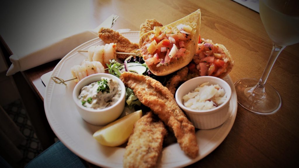 A seafood platter at No 1 Bistro in Wick
