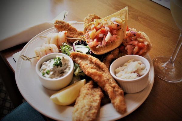 A seafood platter at No 1 Bistro in Wick