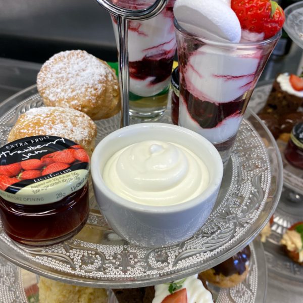 Scones, jam and treats for Afternoon Tea at Mackays Hotel