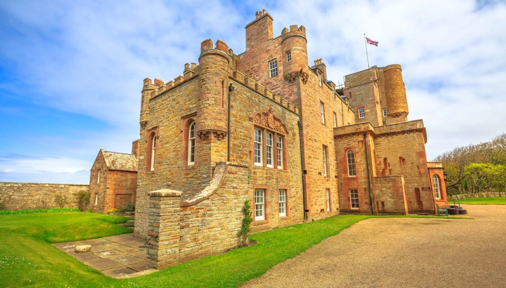 Castle of Mey or Barrogill castle near Thurso in Caithness