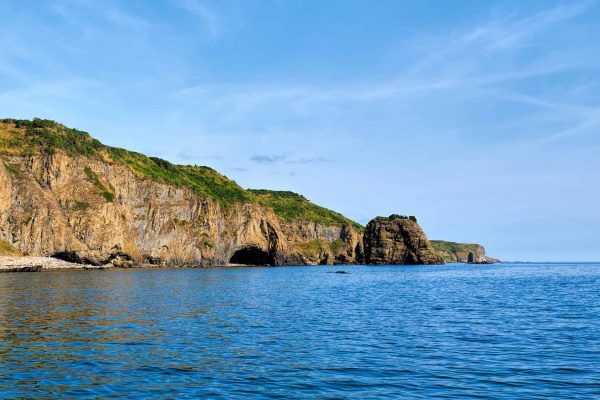 Sea cliffs and sea caves on the coast between Latheronwheel and Lybster in Caithness