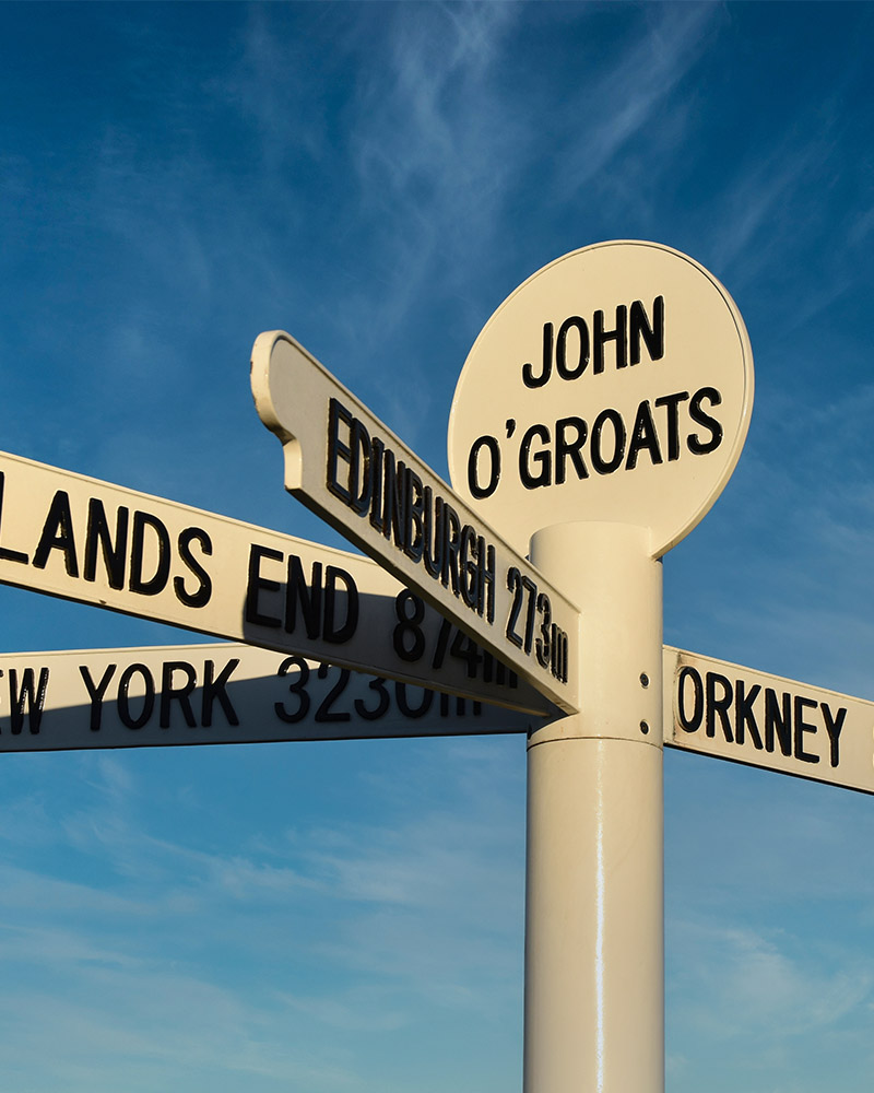John O'Groats' famous signpost