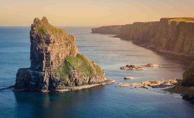 Stacks in the sea near John O'Groats