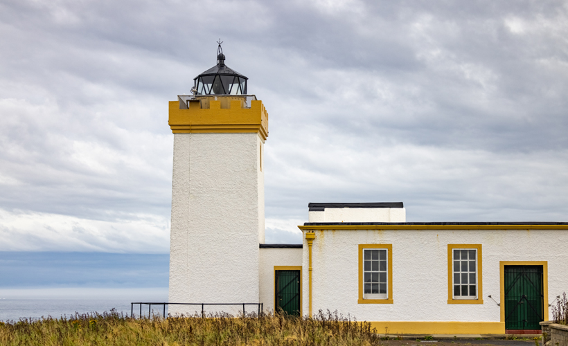 Lighthouse at Duncansby Head in Scotland