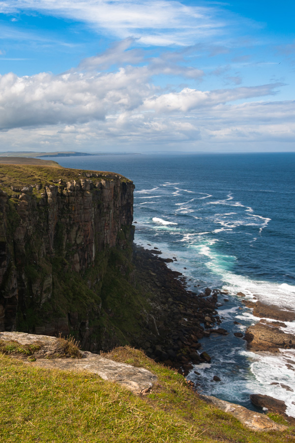 Dunnet Head cliffs and waves