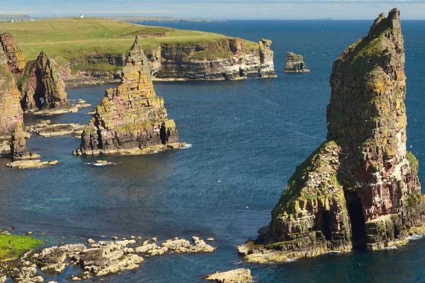Stacks of Duncansby on Caithness coastline