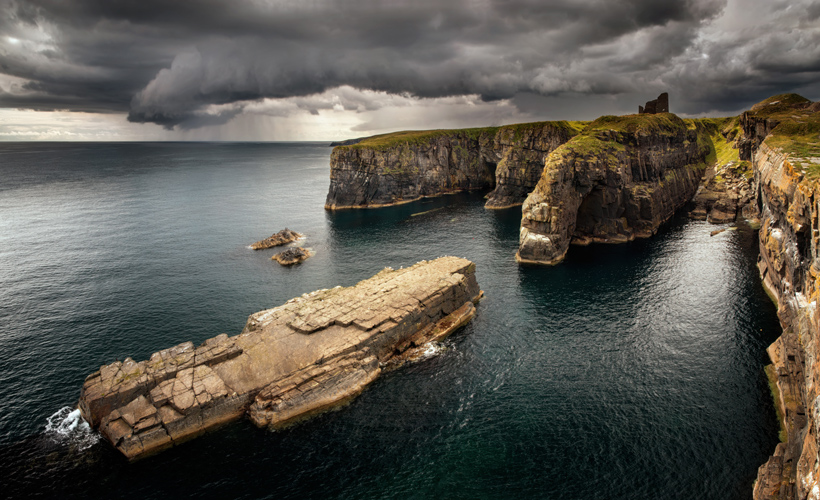 Dramatic coastal scenery in the far north of Scotland
