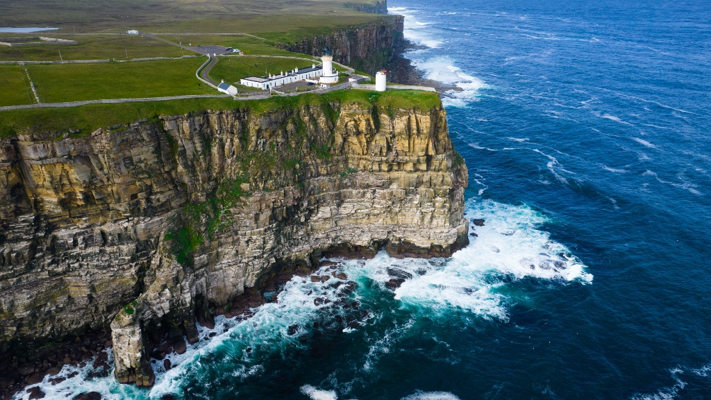 Dunnet Head Lighthouse. The most northerly point of mainland Scotland