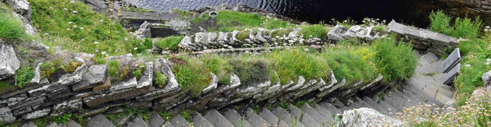 Historic Whaligoe steps on the North Coast