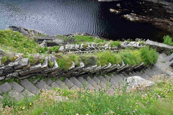 Historic Whaligoe steps on the North Coast