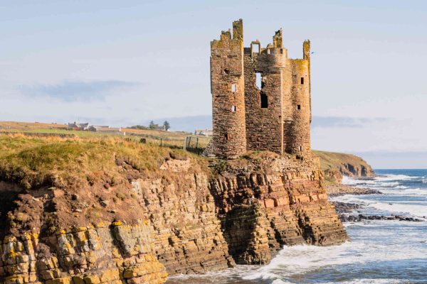 Keiss Castle in Caithness, Scotland