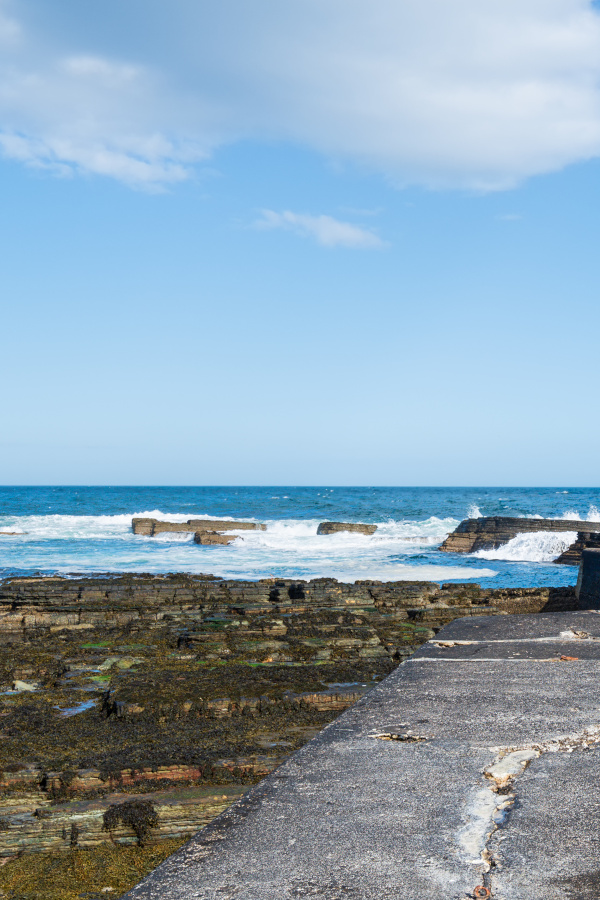 View from Nybster Harbour in Caithness Scotland