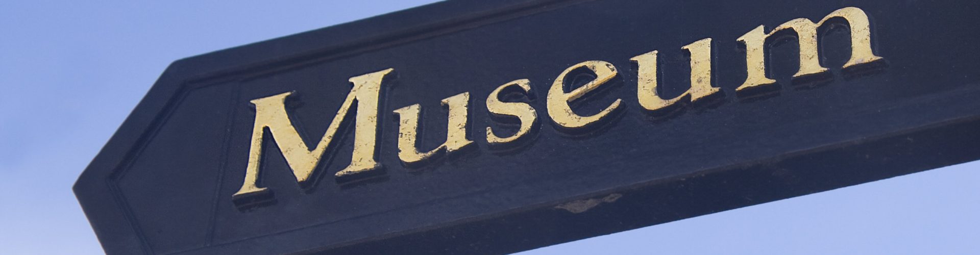 Sign pointing to local museum