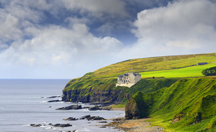 Dunbeath Castle in the coast of Caithness