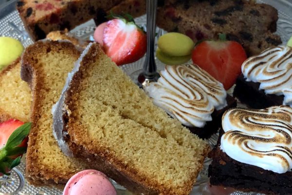 Selection of cakes for Afternoon Tea at Mackays Hotel