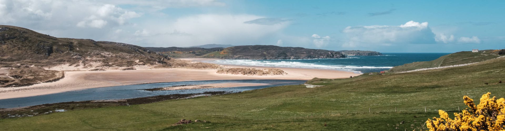 Where the River Naver joins the sea at at Bettyhill in Caithness.