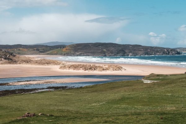 Where the River Naver joins the sea at at Bettyhill in Caithness.