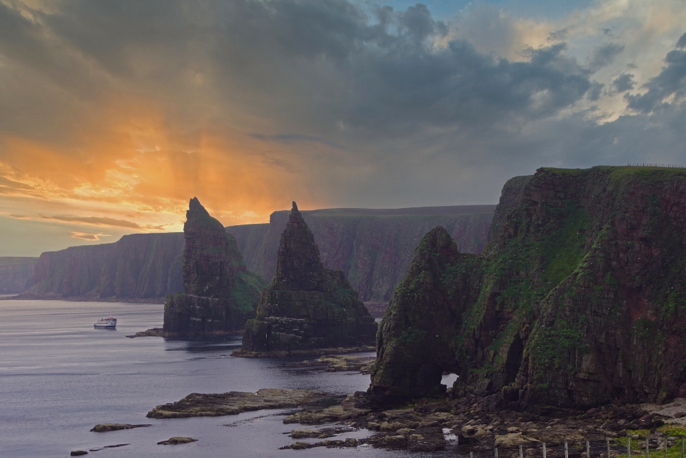 Moody photo of Duncansby Head in Scotland