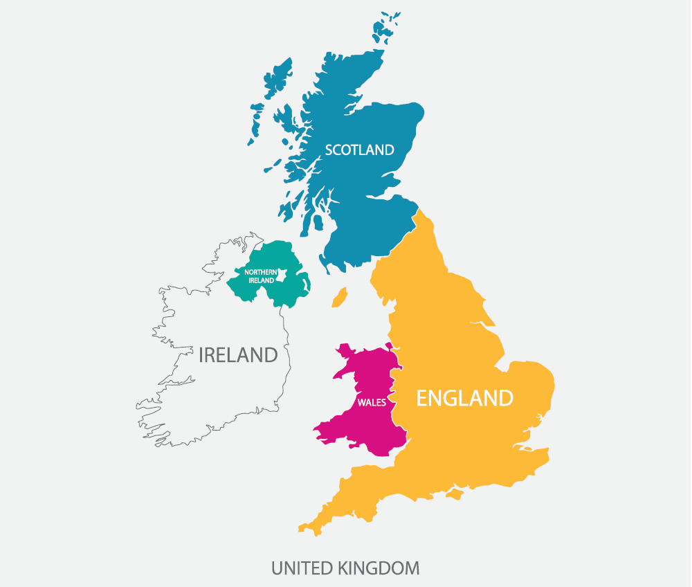 Map of the United Kingdom