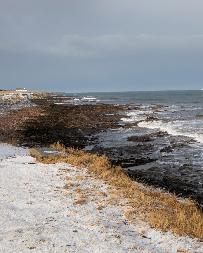 Winter coastline at John O' Groats