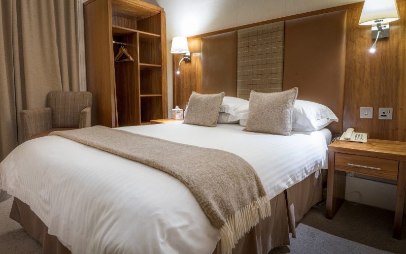 Photo of made up room at Mackays Hotel