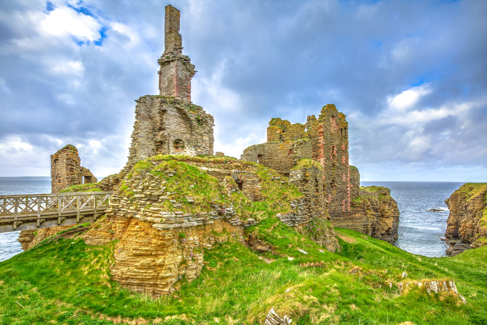 Ruins of Castle Sinclair Girnigoe near Wick