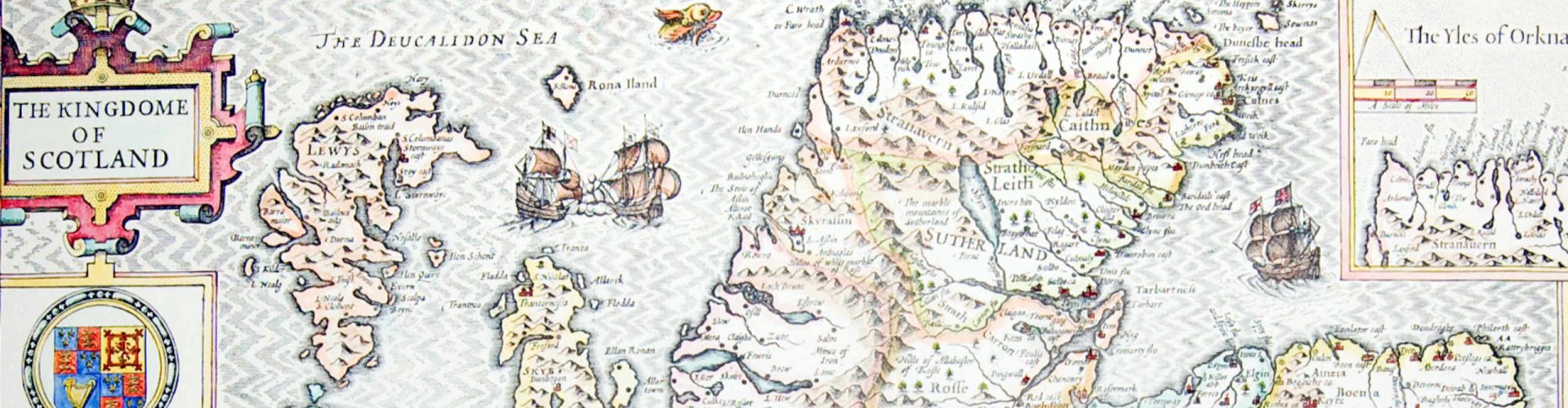 Map of Scotland, dated 1610
